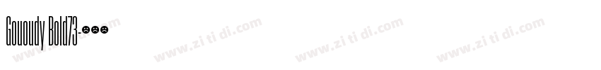 Gououdy Bold73字体转换